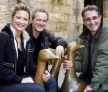 Virginie Efira, Philippe Lefebvre et Thierry Lhermitte, à l'occasion de la présentation du  Siffleur , dans le cadre du Festival de Sarlat, le 13 novembre 2009.