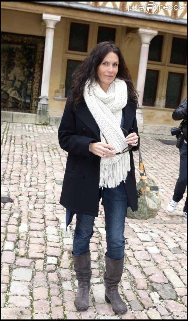 Astrid Veillon lors de la 149e vente des Hospices de Beaune, le 15/11/09
