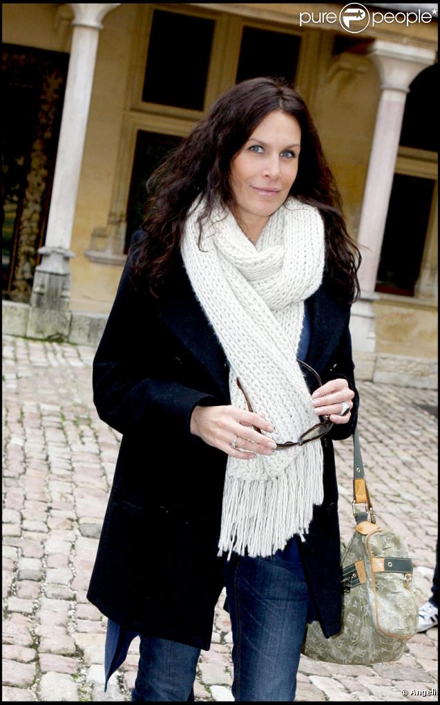 Astrid Veillon, une future maman épanouie, lors de la 149e vente des Hospices de Beaune, le 15/11/09