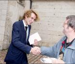 Andrea Casiraghi lors de la 149e vente des Hospices de Beaune, le 15/11/09