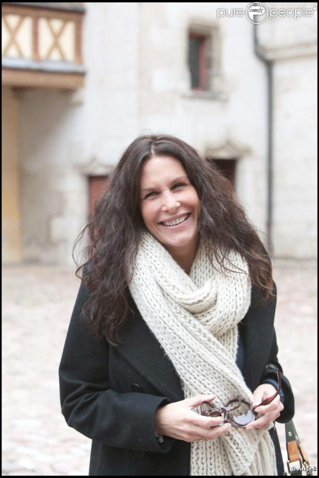 Astrid Veillon lors de la 149e vente des Hospices de Beaune, le 15/11/09