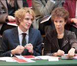 Andrea Casiraghi et Véronique Colucci lors de la 149e vente des Hospices de Beaune, le 15/11/09