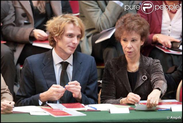 Andrea Casiraghi et Véronique Colucci lors de la 149e vente des Hospices de Beaune, le 15/11/09