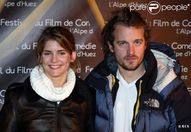 Alice Taglioni et Jocelyn Quivrin lors du Festival de l'Alpe Duez en janvier 2008 