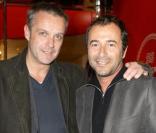 David Brécourt et Bernard Montiel à la soirée Lancel organisée le 16/11/09 à Paris