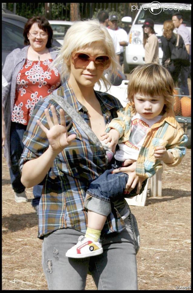 Christina Aguilera avc son fils Max 