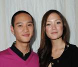 Nicolas Brioudes et Pom Klementieff lors de la cérémonie d'ouverture du Festival international du film d'environnement le 18 novembre 2009 à Paris