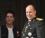 Albert Grimaldi et ses soeurs Stéphanie et Caroline à la Fête nationale. 19/11/09 