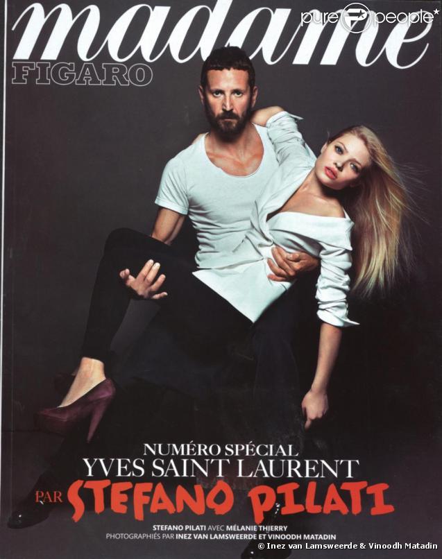 La couverture de Madame Figaro du 21 novembre 2009 avec Stefano Pilati et Mélanie Thierry 