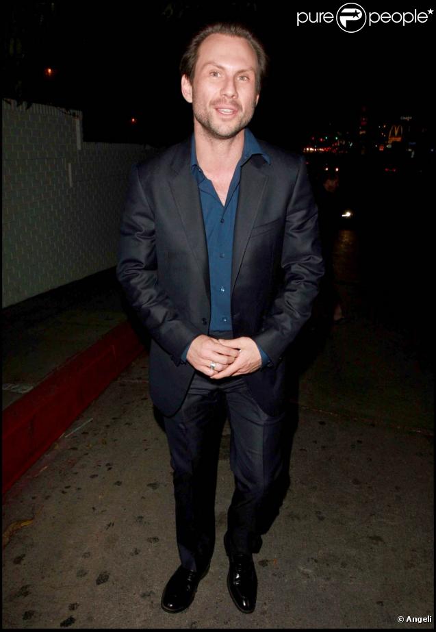 Christian Slater, à l'occasion de la grande fête donnée pour les 14e GQ Men of the Year Awards 2009, au Chateau Marmont, à Los Angeles, le 19 novembre 2009.