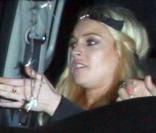 Lindsay Lohan, à l'occasion de la grande fête donnée pour les 14e GQ Men of the Year Awards 2009, au Chateau Marmont, à Los Angeles, le 19 novembre 2009.