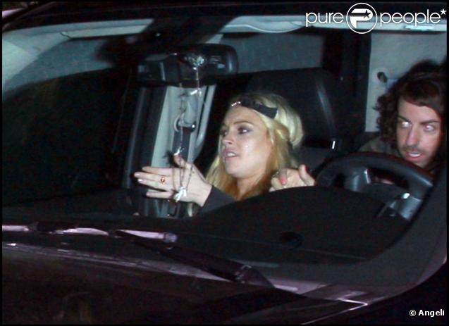 Lindsay Lohan, à l'occasion de la grande fête donnée pour les 14e GQ Men of the Year Awards 2009, au Chateau Marmont, à Los Angeles, le 19 novembre 2009.