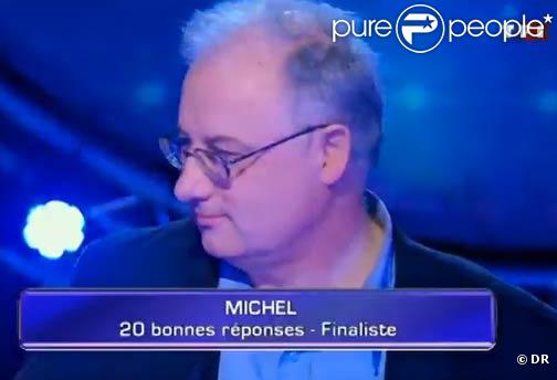 Michel, candidat dans le groupe des 40 ans et plus, a gagné sa place en finale du  Plus Grand Quiz de France .