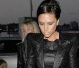 Victoria Beckham et ses enfants Brooklyn, Romeo et Cruz<br />