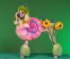 Cindy est transformée en escargot dans un jardin