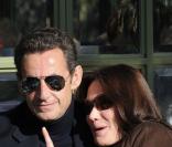 Carla Bruni-Sarkozy et son mari, le président de la République, Nicolas Sarkozy
