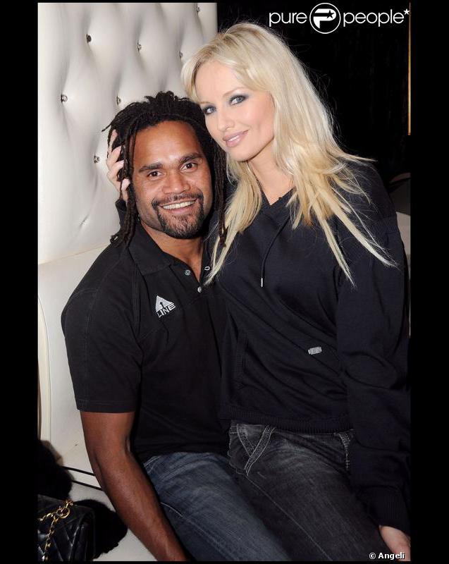 Adriana Karembeu et son époux Christian 