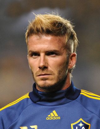 David Beckham avec l'équipe des L.A Galaxy en novembre 2009 