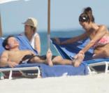 Nick Lachey et Vanessa Minnillo à la plage à Miami
