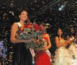 Jade Davanture est élue Miss Hippodrome 2010 à Vincennes, le 6 décembe 2010.