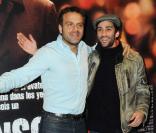 Steve Suissa et Nicolas Cazalé lors de l'avant-première de  Mensch  à Paris le 8 décembre 2009.