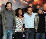 L'équipe du film lors de l'avant-première de  Mensch  à Paris le 8 décembre 2009.