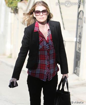 Ellen Pompeo à Hollywood, le 9 décembre 2009