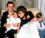 Feu Stefano Casiraghi et la princesse Caroline, avec leurs trois enfants 