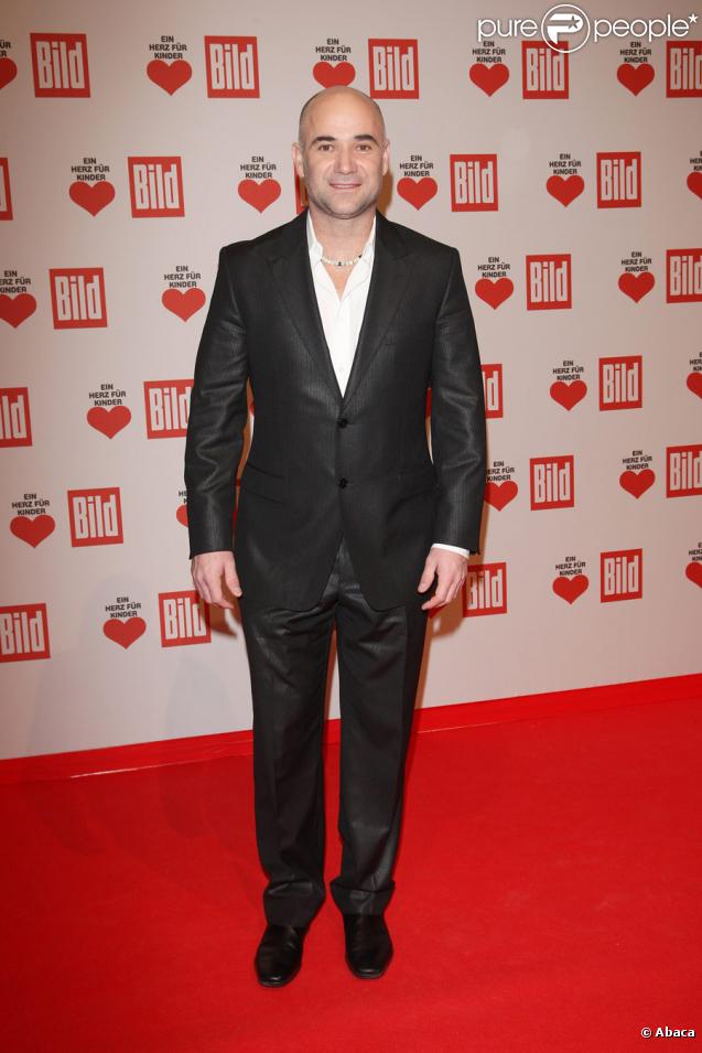 Andre Agassi lors de la soirée de charité 'Un coeur pour les enfants' à Berlin le 12 décembre 2009