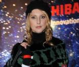 La très jolie Frédérique Bel, à l'occasion de la grande soirée Toshiba organisée au Palais de Tokyo, à Paris, le 14 décembre 2009.