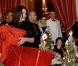 Carla Bruni et Nicolas Sarkozy lors du Noël de l'Elysée le 16/12/09