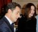 Carla Bruni et Nicolas Sarkozy lors du Noël de l'Elysée le 16/12/09