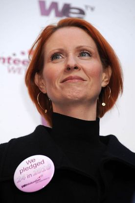 Cynthia Nixon à New York, le 17 décembre 2009