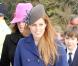 La princesse Beatrice d'York, fille de Sarah Ferguson, le 25 décembre à l'église St Mary Magdalene, se rend en compagnie de la famille royale d'Angleterre à la traditionnelle messe de Noël.