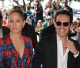 Jennifer Lopez et Marc Anthony au stade Landshark de Miami pour assister au match opposant les Miami Dolphins aux Steelers de Pittsburgh le 3 janvier 2010