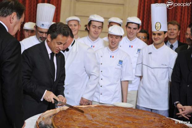 Tirage des rois à l'Elysée avec Nicolas Sarkozy, le 5 janvier 2010 !