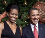 Michelle et Barack fêtent Noël à la Maison Blanche