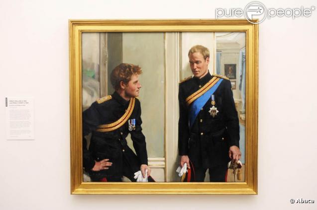 Le double portrait représentant les Prince William et Harry pour la National Portrait Gallery, le 6 janvier 2010 