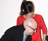 Michel Blanc et Mélanie Doutey, à l'avant-première du film  Une petite zone de turbulence , au cinéma UGC Ciné Cité Bercy, à Paris, le 11 janvier 2010.