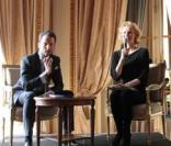 Eva Herzigova et Laurent Milchior au Crillon le 14 janvier 2010 
