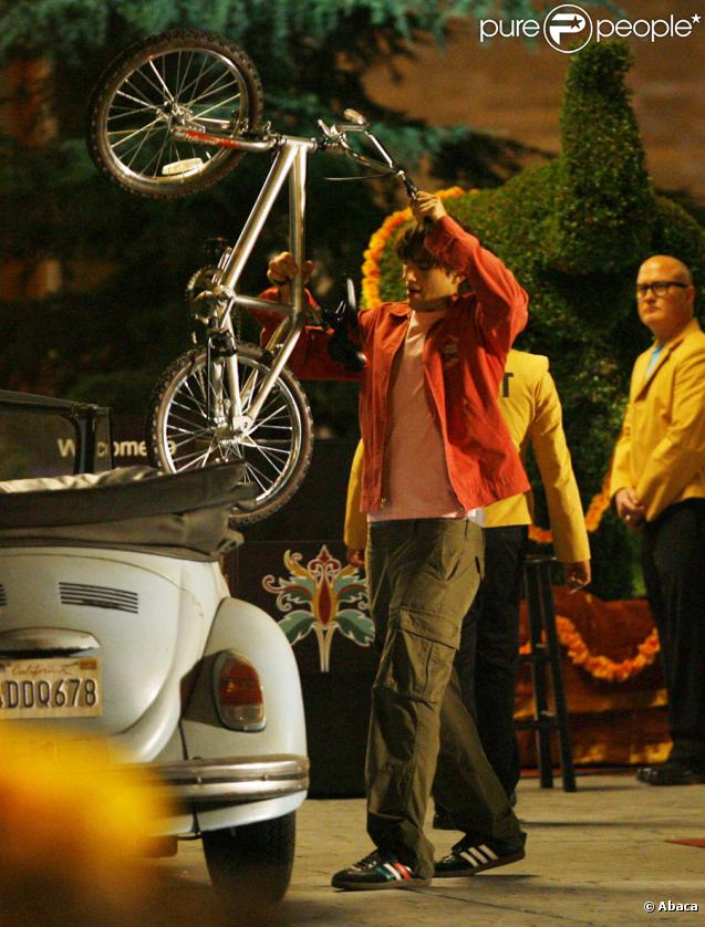 Ashton Kutcher sur le tournage de Valentine's Day