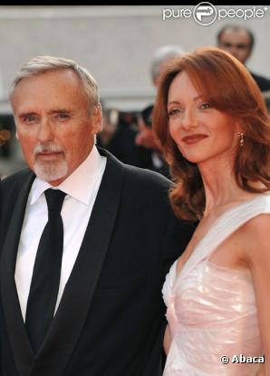 Dennis Hopper et sa cinquième femme Victoria Duffy, au festival de Cannes, en mai 2008