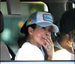 David Charvet et Brooke Burke, pris dans un embouteillage à Los Angeles, le 10 janvier.