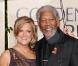 Morgan Freeman était épanoui au côté de son épouse lors de la cérémonie des Golden Globes le 17 janvier 2010 à Los Angeles