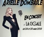 Arielle Dombasle sur l'affiche de ses concerts à la Cigale à Paris