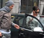 David et Victoria Beckham à Milan le 23 janvier 2010
