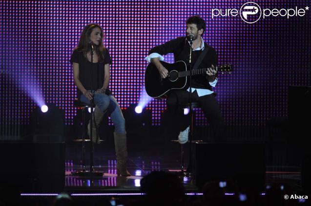 Claire Keim et Patrick Bruel en duo au concert de charité pour Haïti, au Zénith de Paris, le 25 janvier 2010 !