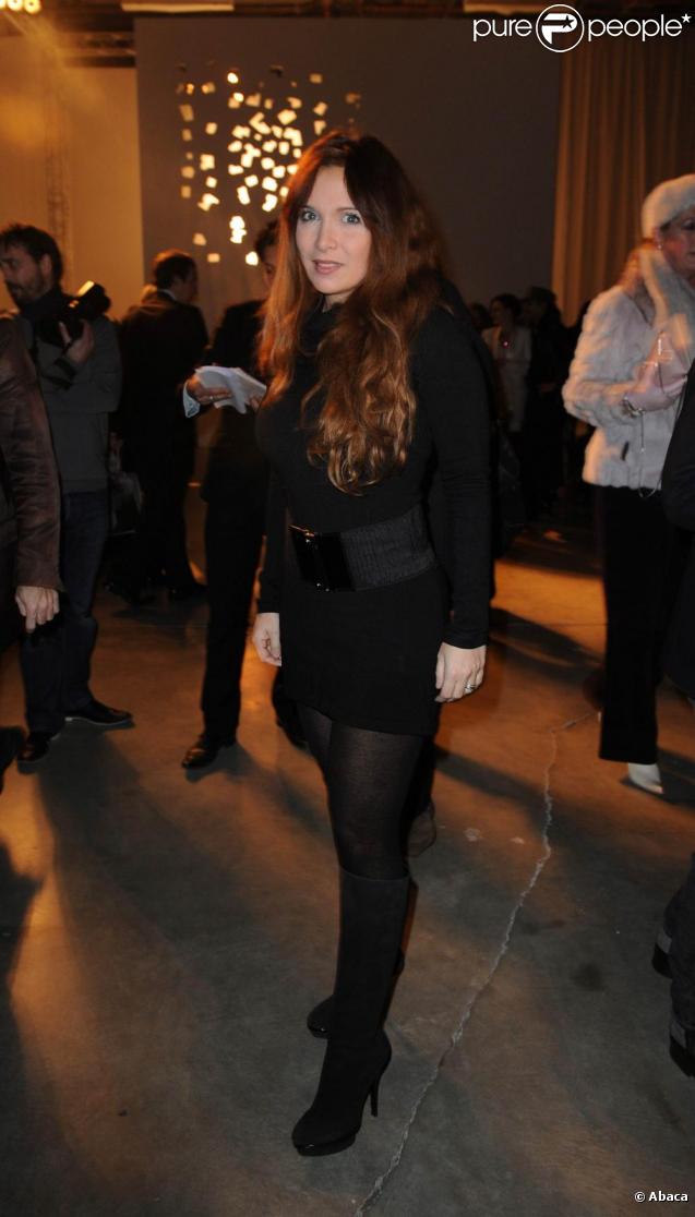 Hélène Ségara au défilé Georges Hobeika, à Paris, le 25 janvier 2010