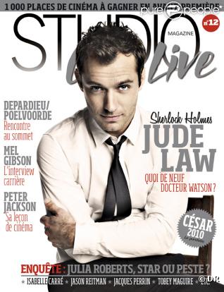 Jude Law en couverture de Studio Ciné Live 
