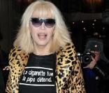 Amanda Lear au défilé Givenchy le 26 janvier 2010 à Paris